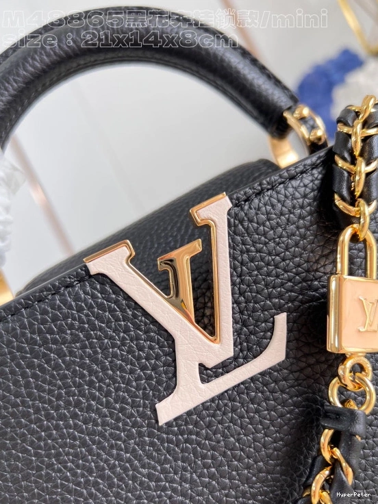 MINI-21*14*8CM CAPUCINES LOUIS VUITTON 0815